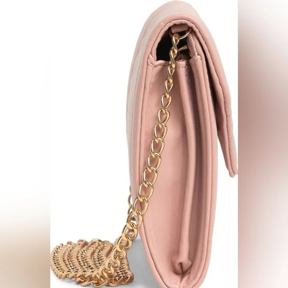 NWT Badgley Mischka Pink Quilted Bag - Picture 9 of 9